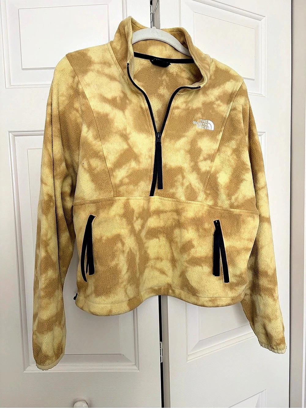 The North Face Women's Garment Dye Pullover Brown & Yellow Large
